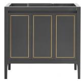 Province Charcoal and Gold 36" Single Vanity