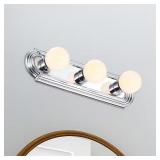 Raceway 18 in. 3-Light Chrome Vanity Light