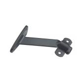 Black Aluminum Handrail Bracket w/ Angle