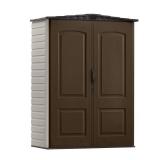 2 ft. 4 in. x 4 ft. 8 in. Small Vertical Shed, Wh