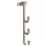 10 in. Satin Nickel Triple Prong Swivel Hook