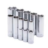 3/8 in. Drive Deep SAE Socket Set (10-Piece)