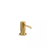 Purist Soap/Lotion Dispenser   Brushed Brass