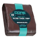 Core Tarps 12x12 Brown Poly Tarp