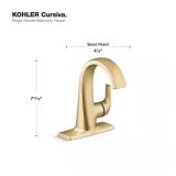 Cursiva Single-Handle Faucet Brushed Brass