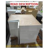 (Damaged) Corner Cabinet White 32 3/4" x 32 3/4"