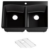 Kennon Dual Mount Sink 33" Matte Black