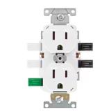 Leviton Lever Edge 15A 125V White Outlet 10pk