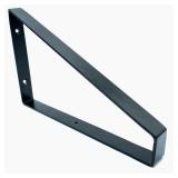 12 in. Triangle Steel Shelf Bracket, Black