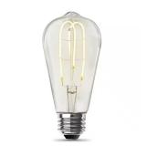 E26 40W ST19 LED Filament Bulb, 3000K