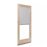 400 Series White Frenchwood Patio Door with Blind