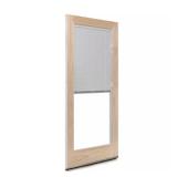 400 Series White Frenchwood Patio Door with Blind