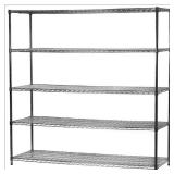ChromeMax 5-Tier Steel Shelving 72x72x24