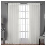 Belgian Snowflake Curtain Set 30W x 96L (2)
