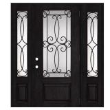 Regency 68x80 Georgian Glass Door Onyx