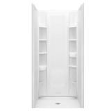 STORE+ 36x76 1-Pc Shower Back Wall White