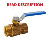 (Box Lot) 1/2 in. Brass FPT Full Port Ball Valve