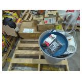 Skid Assorted Home Improvement Items and Tiles.