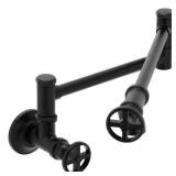 Paterson Wall Mount Pot Filler - Matte Black