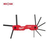 Folding SAE Hex Key Set (9-Piece)