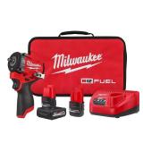 Milwaukee M12 FUEL 12V Stubby 3/8" Impact Kit