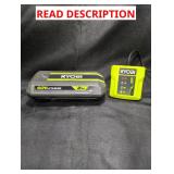 Ryobi 40V 2Ah Lithium Ion Battery With Charger
