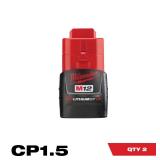 M12 12-Volt 1.5Ah Lithium Pack (2-Pack)