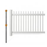 WamBam Nantucket Privacy Vinyl Fence Panel