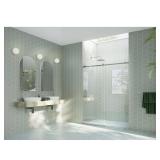 60 x 78 in. Frameless Shower Door - Chrome