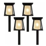 Black Solar Pathway Lights (4-Pack)