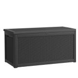 260 Gal Waterproof Resin Deck Box with Lock