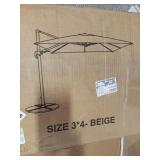 13 ft. x 10 ft. Rectangular Aluminum Cantilever P