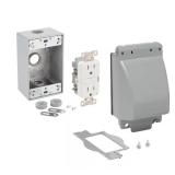 1-Gang Weatherproof Cover (12-Config), Gray
