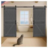 S&Z TOPHAND 54x84 Double Sliding Door Kit