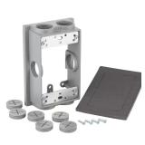 1-Gang Weatherproof Extension Ring, Gray