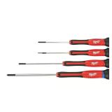Milwaukee Precision Screwdriver Set 4 pc