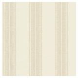 Linen Stripe Cream Wallpaper (Covers 56 sq ft)