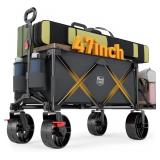 Timber Ridge Folding Wagon, 47" Grey
