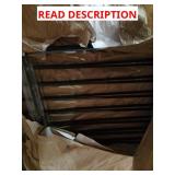 2 pieces of metal fence