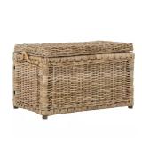Jacob 30 in. Natural Wicker Storage Trunk