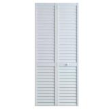 24 in. x 80 in. Louver Pine Closet Bi-fold Door