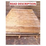 Wooden fencing