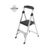 Alum 2-Step Stool Ladder, 250 lbs Type I