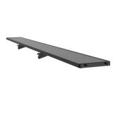 90 in. x 9 in. Black Shed Shelf
