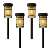 Black Solar Pathway Lights (4-Pack)