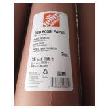 36in. x166 ft. 9 Mil Red Rosin Paper Drop Cloth