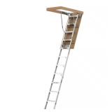 Aluminum Attic Ladder 350 lb, 7-10 ft opening