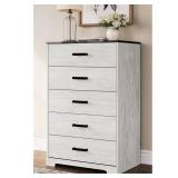 Shawburn White 5-Drawer Chest, 29.88"