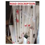 Mixed skid of plastic railing tubing