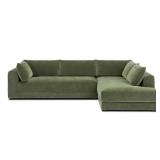 Marcel 122" Straight Arm 2-Pc Sectional Sofa